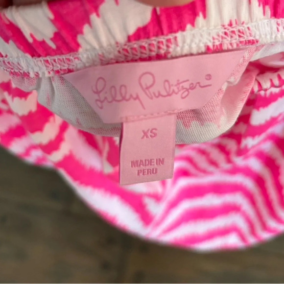 Lilly Pulitzer Pink Zebron Strapless Dress Size XS - Picture 3 of 4